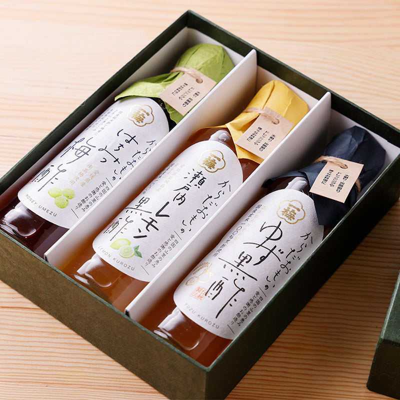 お酢屋のからだおもい飲む酢【3種詰め合わせ】〈一梅酢〉