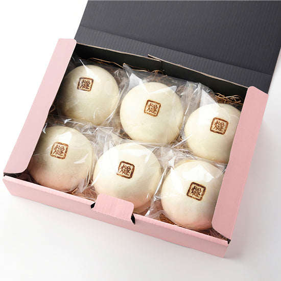 ひうちべっぴんポーク ジュ-シ-手包み豚まんセット【6個】 〈マルノー物産〉